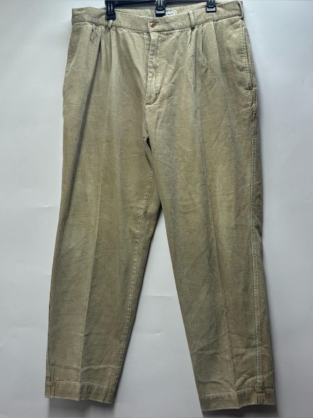 90s Bugle Boy Baggy Fit Tan Corduroy Pants Mens 36 X 32 Skater Grunge Vintage